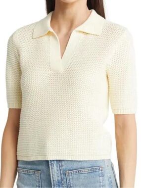 Marine Layer Crochet Polo